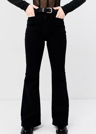 Джинси 👖 клеш черные стильные