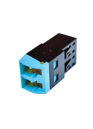 Адаптер lc duplex с шторками, om3/om4 для панели lan1, aqua, corning