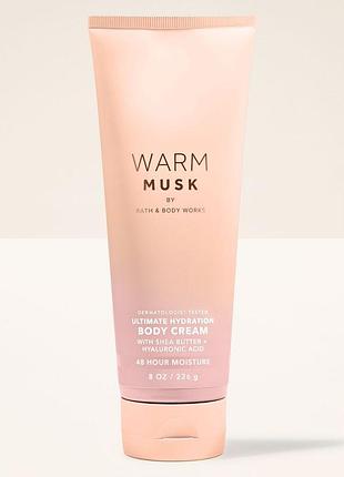 Парфумований крем для тіла bath & body works (667659429097) warm musk body cream 226 мл
