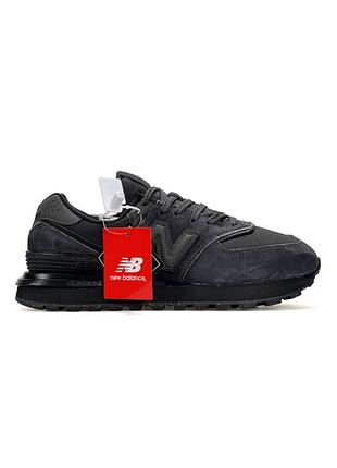 New balance 574 classic gtx dark grey black 4