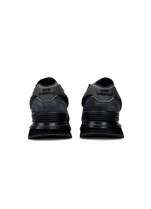 New balance 574 classic gtx dark grey black 5