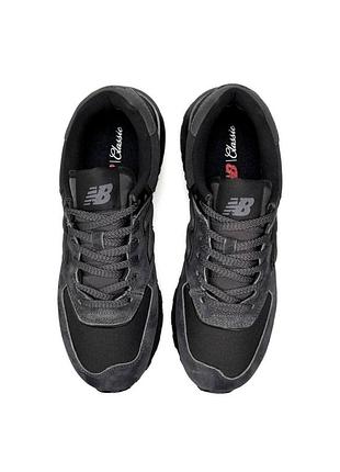 New balance 574 classic gtx dark grey black 6