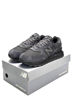 New balance 574 classic gtx dark grey black 7