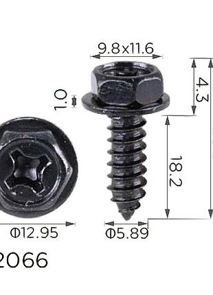 Саморіз h2066 шайбою mitsubishi ms452348