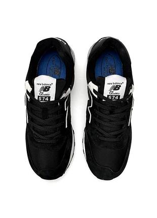 New balance 574 classic m gtx black white grey 6
