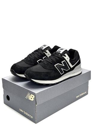 New balance 574 classic m gtx black white grey 8