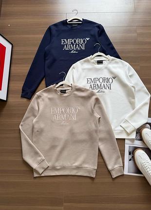 Світшот чоловічий emporio armani мужская толстовка свитшот