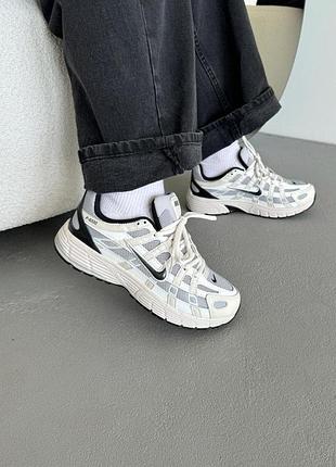 😍 женские кроссовки nike p-6000 beige/grey