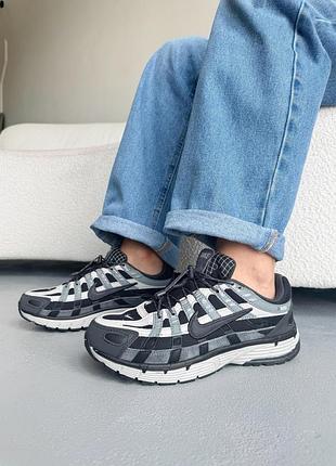 😍 женские кроссовки nike p-6000 black/grey 2