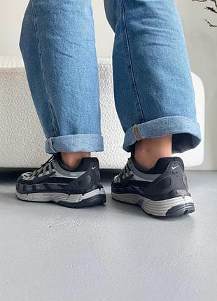 😍 женские кроссовки nike p-6000 black/grey 4