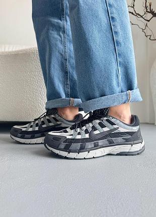 😍 женские кроссовки nike p-6000 black/grey