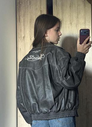 Косуха | шкірянка з еко-шкіри | bershka