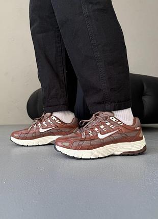 Мужские кроссовки nike p-6000 fauna brown soft pearl