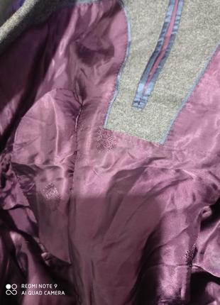 Т20. шерстяной серый vip мужской пиджак crombie шикарнейшая вещь оригинал блейзер шерсть вовна6 фото