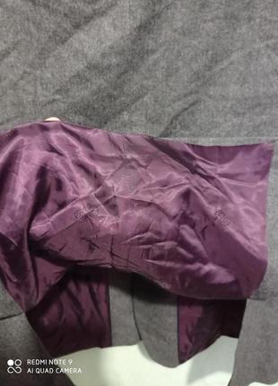 Т20. шерстяной серый vip мужской пиджак crombie шикарнейшая вещь оригинал блейзер шерсть вовна5 фото