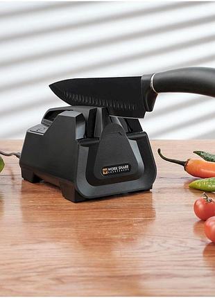 Електрична точилка для ножів work sharp e2 професійна, 20°, з таймером, компактна 4