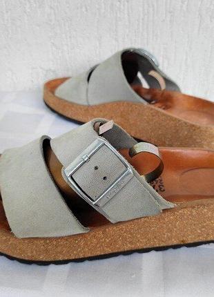 Кожанние шлепки, босоножки, анатомические papillio by birkenstock р.37