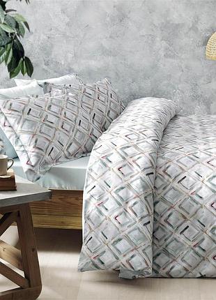 Комплект постельного белья tivolyo home bailey сатин люкс 220-200 см разноцветный