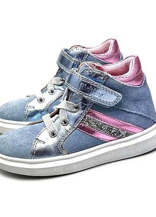 Шкіряні черевики для дівчинки 31р richter. демісезонні дитячі черевики осінь весна