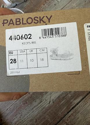 Босоніжки pablosky іспанія 28 розмір 6