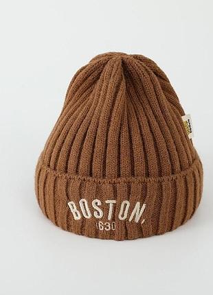 Шапка весной boston цвет коричневый 10697, размер 52