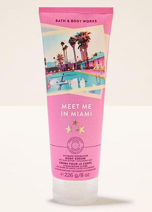 Парфюмированный крем для тела bath & body works (1200198007686) meet me in miami body cream 226 мл