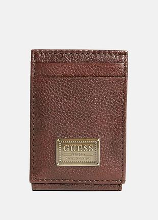 Кожаный картхолдер bishop guess
