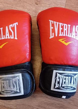 Боксерские перчатки everlast 10 oz ozs эверласт для бокса экипировка