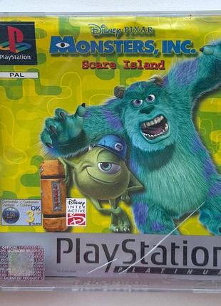 Monsters scare island platinum, б/в, англійська версія - диск для playstation 1