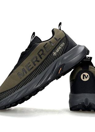 Чоловічі кросівки merrell agility peak 5 gtx khaki grey black