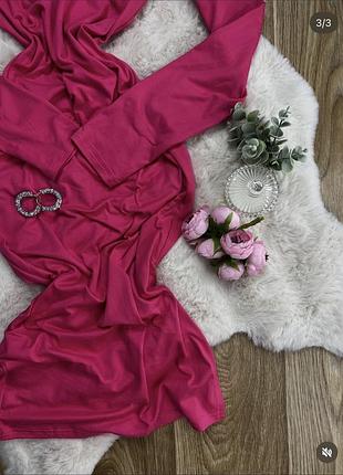 Актуальна рожева сукня міді🌸 3