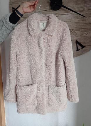 Шуба піджак тедді, дуже м'яка, приємна, h&m, 46 розмір , осінь!