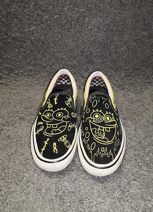 Лимитированные кеды vans x spongebob x gigliotti slip-on