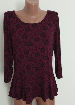 Вискозная блуза из баской,трикогтаж m&amp;co