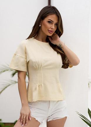 Футболки issa plus 15692 xxl светло-желтый