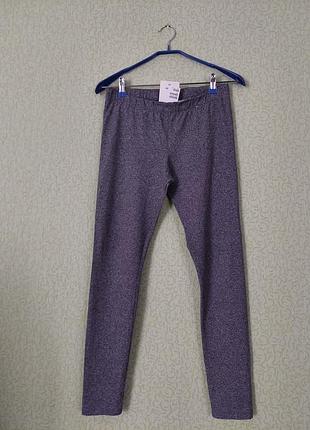 Лосини h&m кольору сірий меланж 3