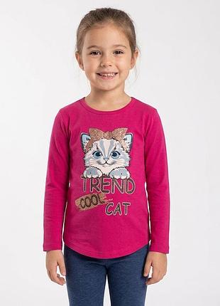 Джемпер для девочки кошка, кошечка роста 122