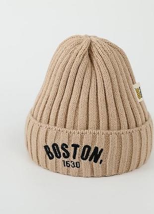 Шапка весной boston цвет бежевый 10699, размер 50
