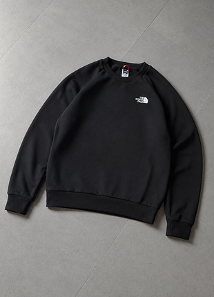The north face raglan red box crew sweatshirt, m, світшот 2
