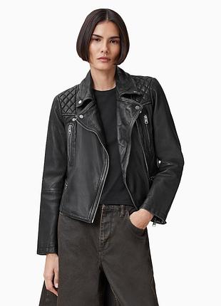 Шкіряна куртка косуха піджак із натуральної шкіри allsaints кожаная куртка натуральная кожа