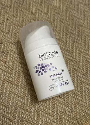Biotrade melabel brightening day cream uva+uvb spf50+ сонцезахисний крем для обличчя біотрейд