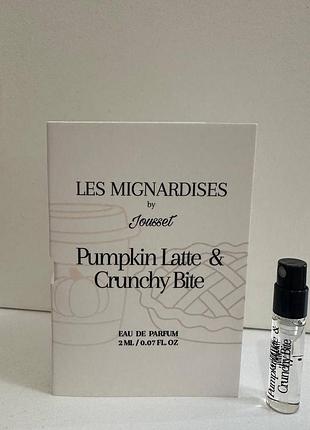 ❤️ jousset parfums pumpkin latte &amp; crunchy bite, пробник, оригинал
