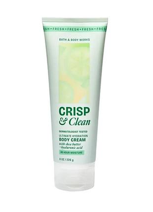 Парфюмированный крем для тела bath & body works (0667659428175) crisp & clean 226 г