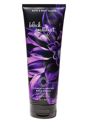 Парфумований крем для тіла bath & body works (1200198025420) black amethyst ultimate hydration body cream226 г