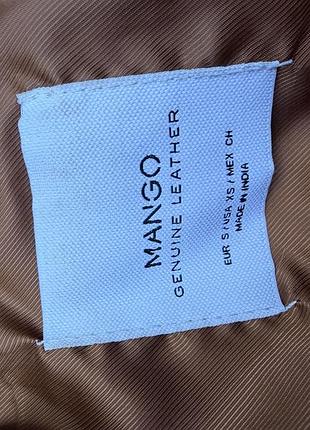 Шкіряна куртка mango 6