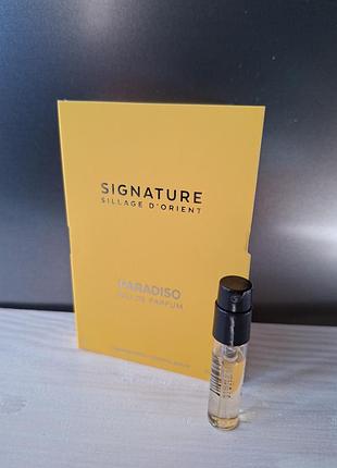 Signature sillage d`orient paradiso пробник