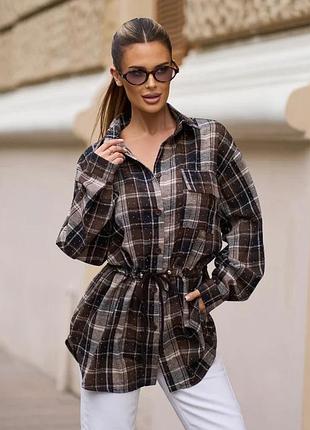 Рубашки issa plus 15839 xxl темно-коричневый