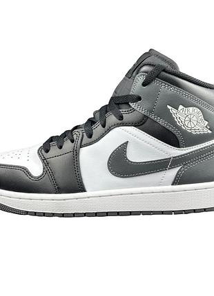 Кросівки air jordan 1 mid black/white nike originals,кроссовки оригинал, оригінал
