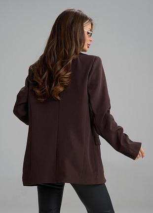 Пиджаки issa plus 15853 xl темно-коричневый 3