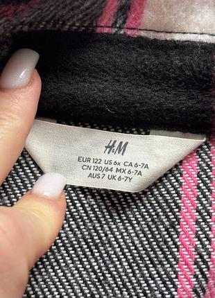 Сорочка в клітинку тепла h&m 3